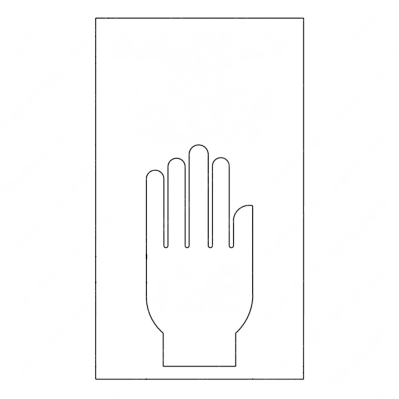 TBB 139059 LABEL EMERGENCY EXIT PUSH HERE