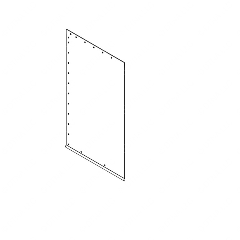 TBB 140765 INT. LINING, BESIDE LIFT DR,8.82IN. POST