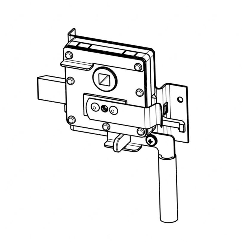 TBB 147379 DOOR LATCH ASSEMBLY, SINGLE POINT, VAND