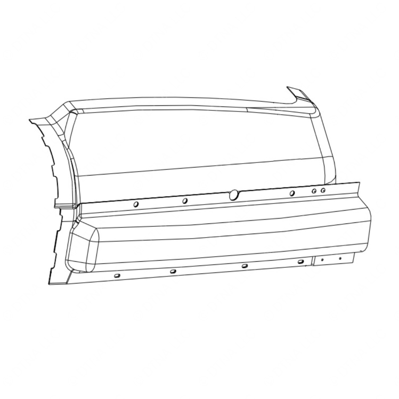 TBB 147924 VESTIBULE HEADER ASSEMBLY, RIGHT, C2