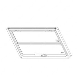 TBB 149409 SASH ASM 73IN P/O HORZ TINT TMPR R/S