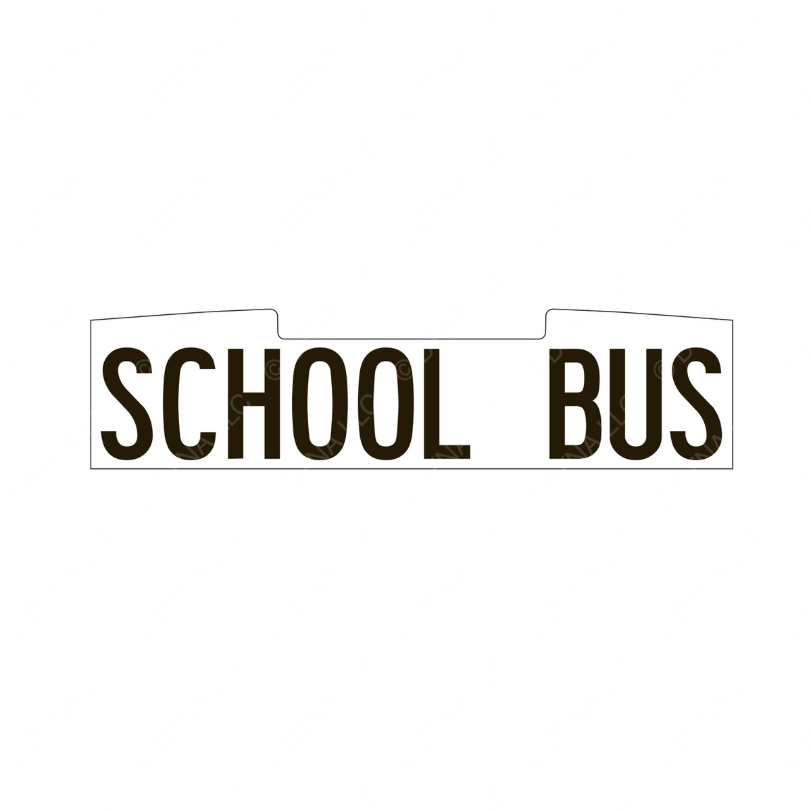 TBB 149477 LABEL, SCHOOL BUS, REAR, 3M