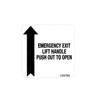 TBB 149788 LABEL, EMERG DR OPER. INSTR. ENG BLK/WHT