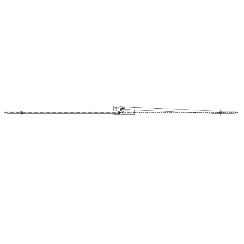 TBB 149909 LATCH ASM, 2 PT BOLT, 69IN. THRU LUGG BO