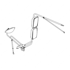 TBB 149985 MIRROR ASM, NON-HTD, MANUAL, RS, SYS A/B