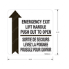 TBB 150045 LABEL, EMERG DR OPER. INSTR. ENG/FRENCH