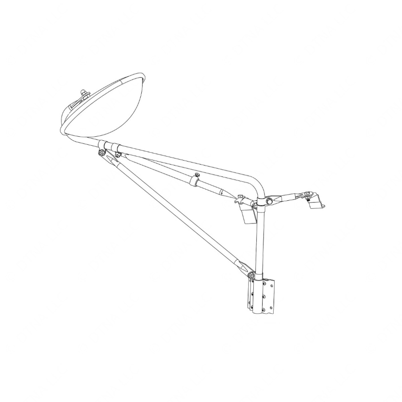 TBB 150476 MIRROR ASM, NON-HTD, TINT, LS, SYS B, FO