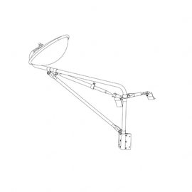 TBB 150476 MIRROR ASM, NON-HTD, TINT, LS, SYS B, FO