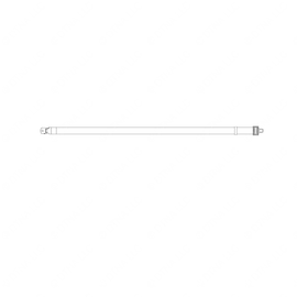 TBB 150555 SEAT BELT BLK 9.75 FIXED BUCKLE PUSH BUT