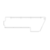 TBB 150558 MODESTY PANEL, 36IN. WALL MT RS OVER W/H