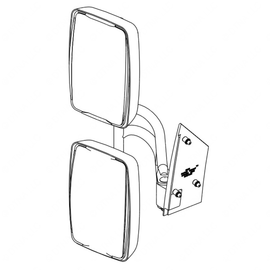 TBB 150969 MIRROR ASM, NON-HTD, MANUAL, LS, SYS A,