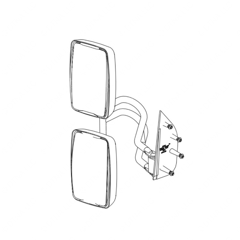 TBB 150970 MIRROR ASM, HTD, MANUAL, TINT, LS, SYS A
