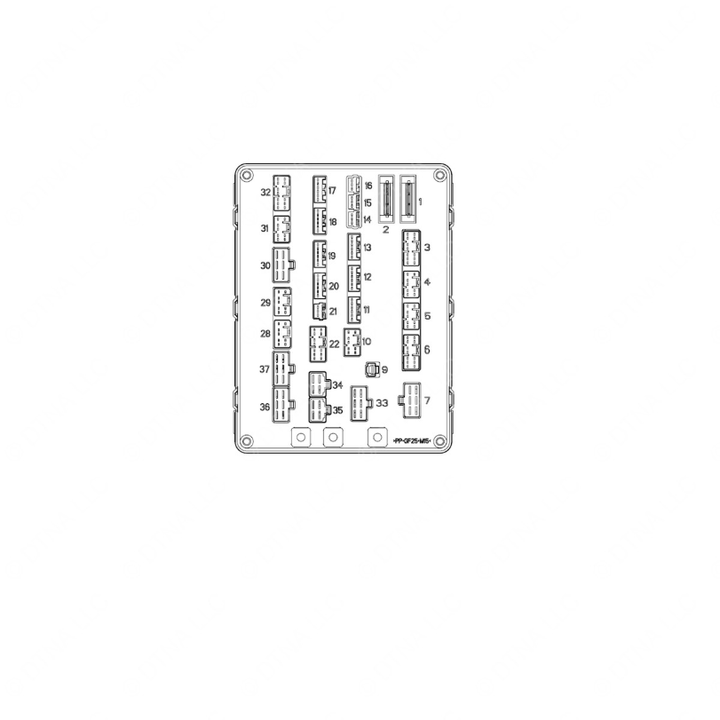 TBB 151280 PRINTED CIRCUIT BOARD, NO.2 CU BUS BAR