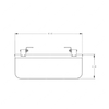 TBB 151565 SUN VISOR 6IN.X18IN. TINTED ACRYLIC