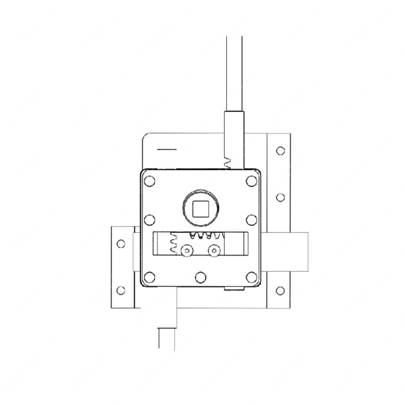 TBB 151747 DOOR LATCH ASSEMBLY, 3-POINT, HINGED RI