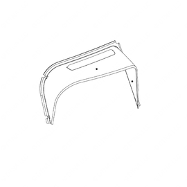 TBB 152218 VISOR, WARNING LIGHT, FRONT RIGHT