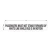 TBB 154442 LABEL, STANDEE INSTR. WHITE LINE,BLK/WHT