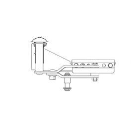 TBB 155528 MANUAL DOOR CONTROL, FRT ENT DR, C2