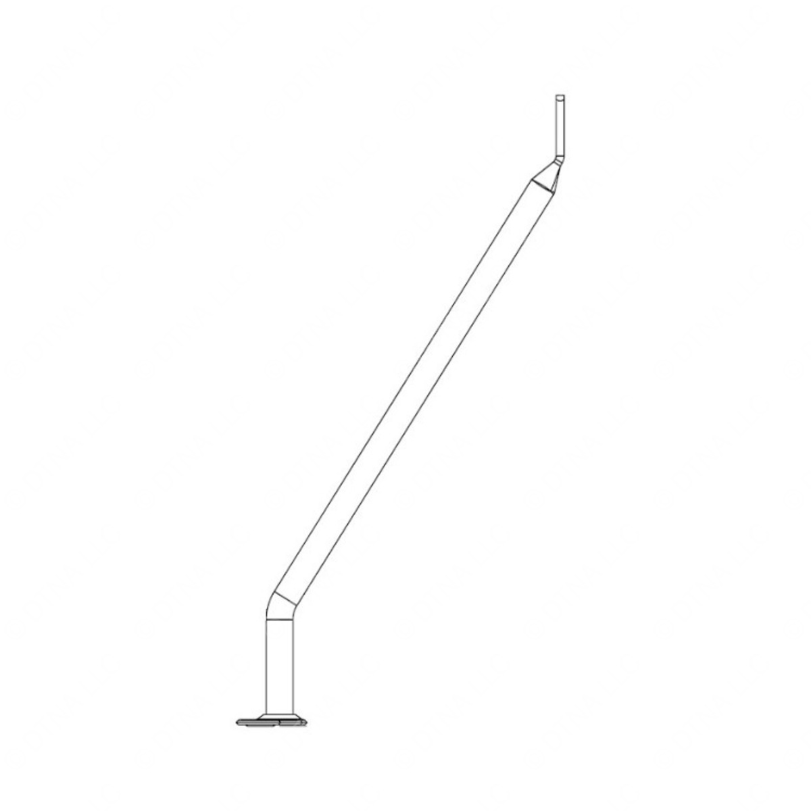 TBB 155532 REAR PEDISTAL BRACE ASM, MANUAL DR CNTRL