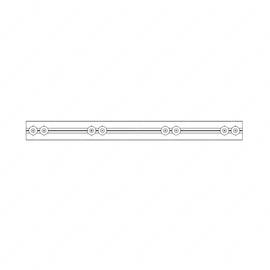TBB 155889 EXTRUSION, ALUMINUM FORWARD DOOR LEAF,