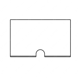 TBB 155986 DUST CAP, FRONT FLOOR RAIL