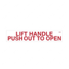 TBB 156540 LABEL, P/O WINDOW INSTRUCTIONS, RED/RED/