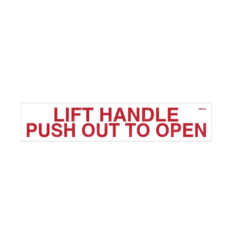 TBB 156540 LABEL, P/O WINDOW INSTRUCTIONS, RED/RED/