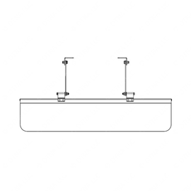 TBB 158338 VISOR 6X18 EXTENDED 13% LIGHT TRANS