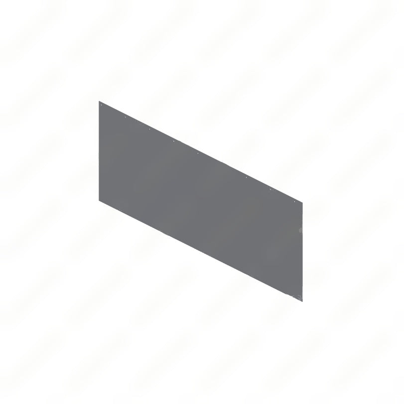 TBB 158751 SIDE SKIRT 40IN,RS 1ST RAFTER NOTCH,20GA