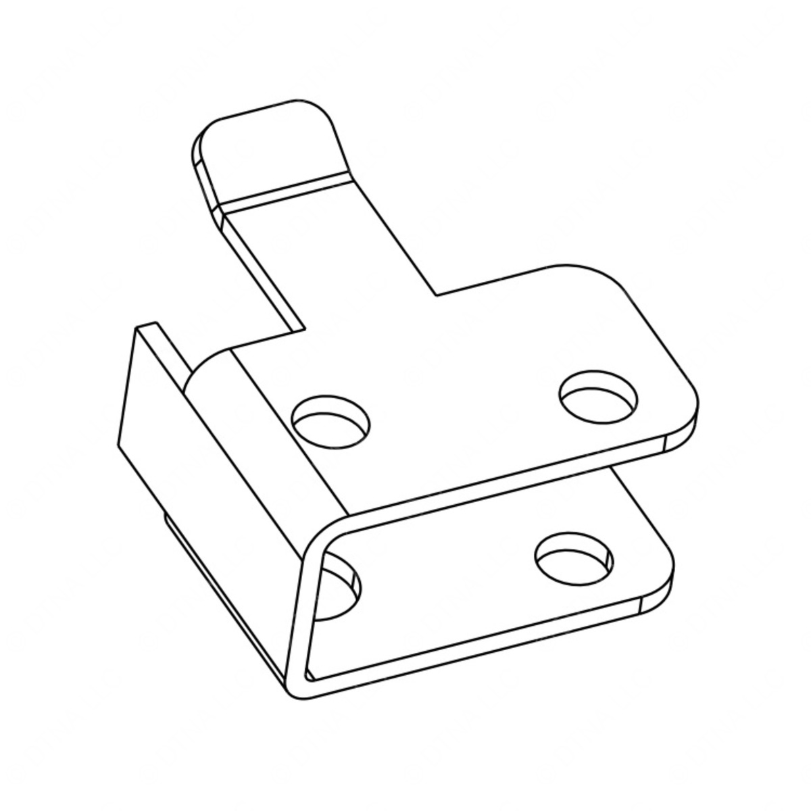 TBB 159100 STRIKER, VANDALOCK, ALUMINUM FRONT DR,