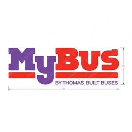 TBB 159373 DECAL, MY BUS LOGO, LARGE