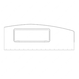 TBB 160556 BULKHEAD PANEL, FRONT, STEEL, GM FLAT F