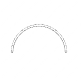 TBB 160562 FENDERETTE STEEL FLAT FLOOR 21"LS BX FWD