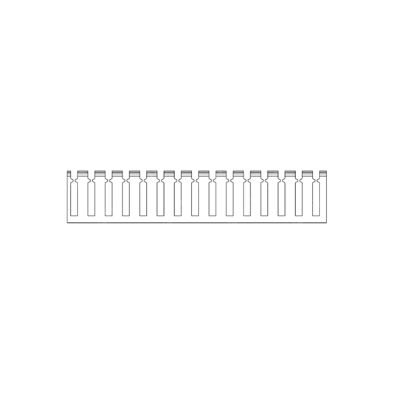 TBB 160569 WIRE DUCT, SLOTTED WALL, 2IN. X 3IN. PVC