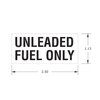 TBB 161754 LABEL UNLEADED FUEL ONLY BLK/WHT
