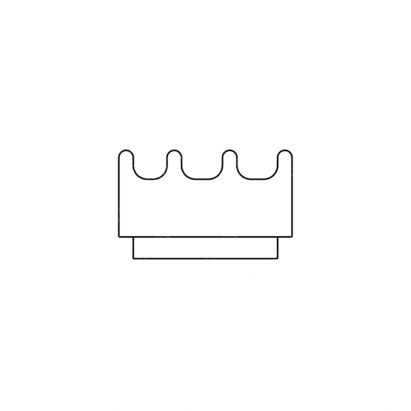 TBB 162026 SUPPORT SEAL RIBBED AG2 GLASS FRT ENT DR