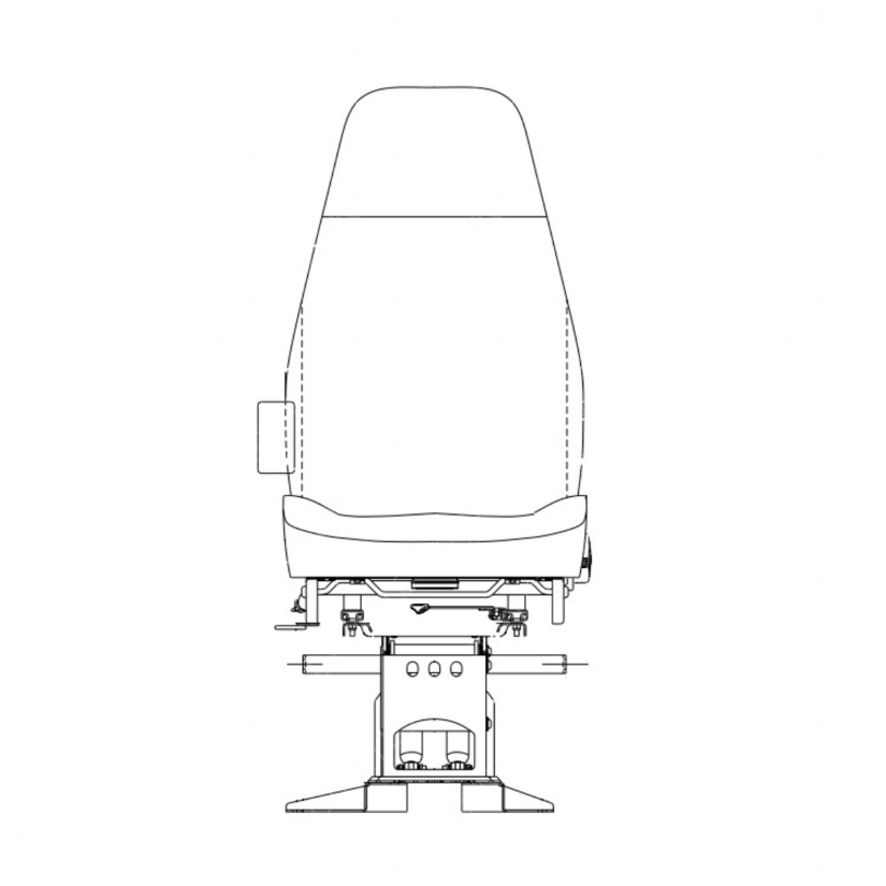 TBB 162073 SEAT-TBUILT - DSHK LTEX BLK C2 LOOP