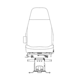 TBB 162164 SEAT-DRIVER SIDE,AIR,BLACK FABRIC,NS2000