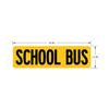 TBB 163234 LABEL, SCHOOL BUS, 12 X 42.6, 3YL