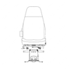TBB 163835 DRIVERS SEAT, AIR PEDESTAL, 42 OZ. FAB