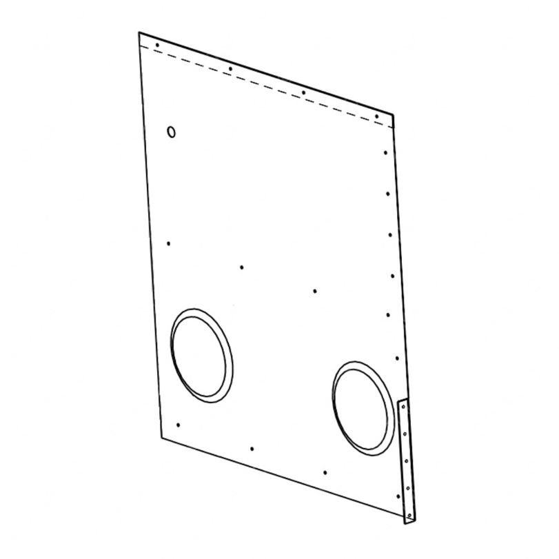 TBB 163846 LINING (ALUM) INT, LOWER REAR,RECESS,LS