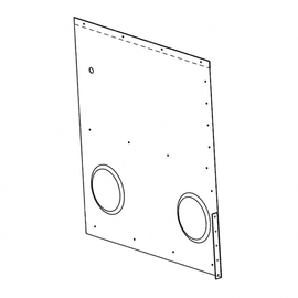 TBB 163846 LINING (ALUM) INT, LOWER REAR,RECESS,LS