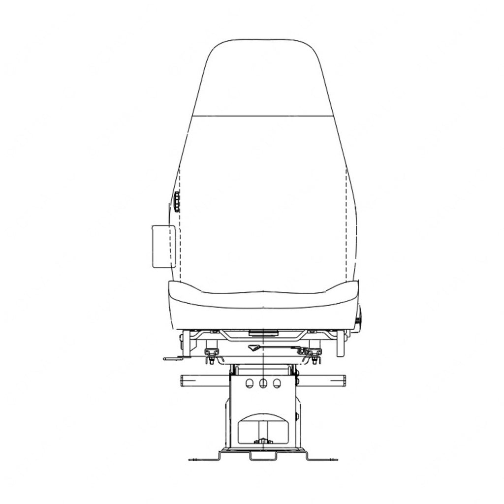 TBB 165694 SEAT-DRIVERS MECH PED 42Z WOLF BLK