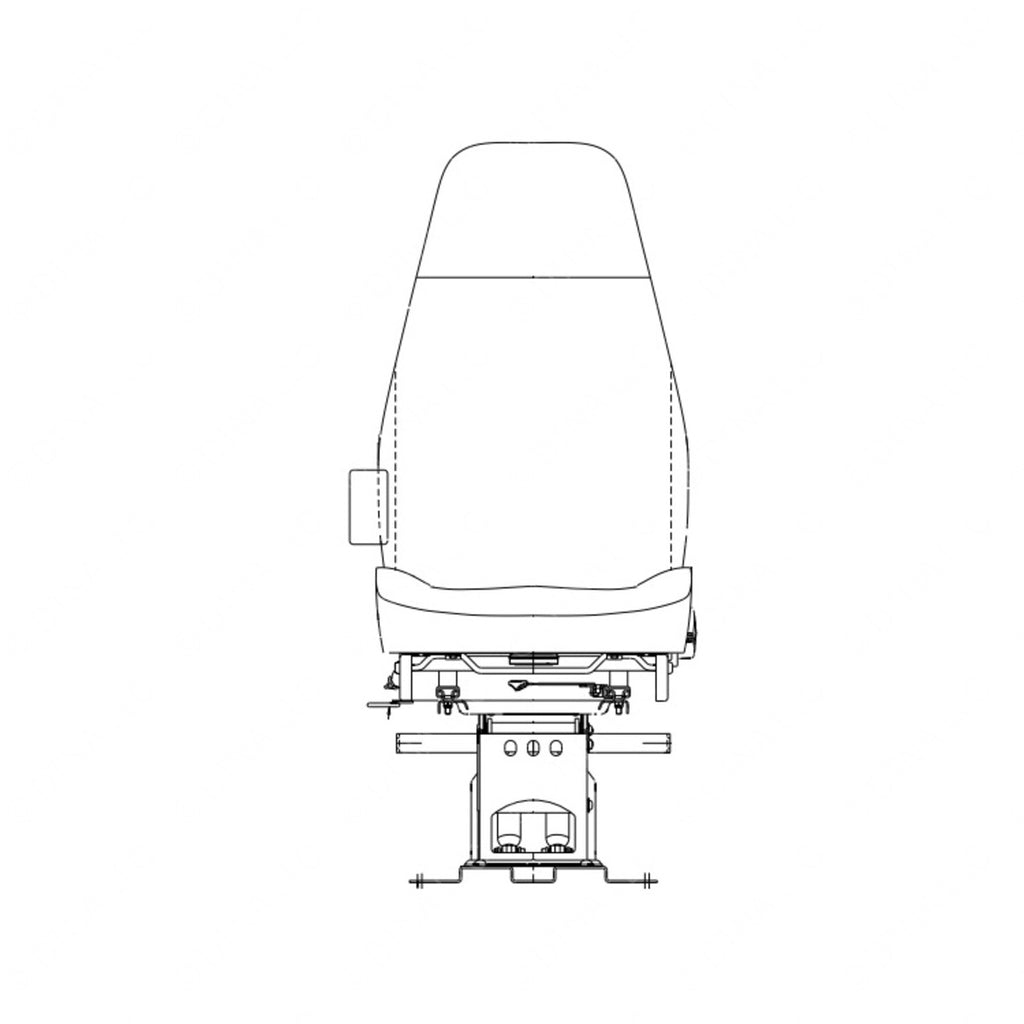 TBB 165695 SEAT DRIVERS AIR PED 42Z FAB BLK