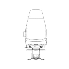 TBB 165695 SEAT DRIVERS AIR PED 42Z FAB BLK
