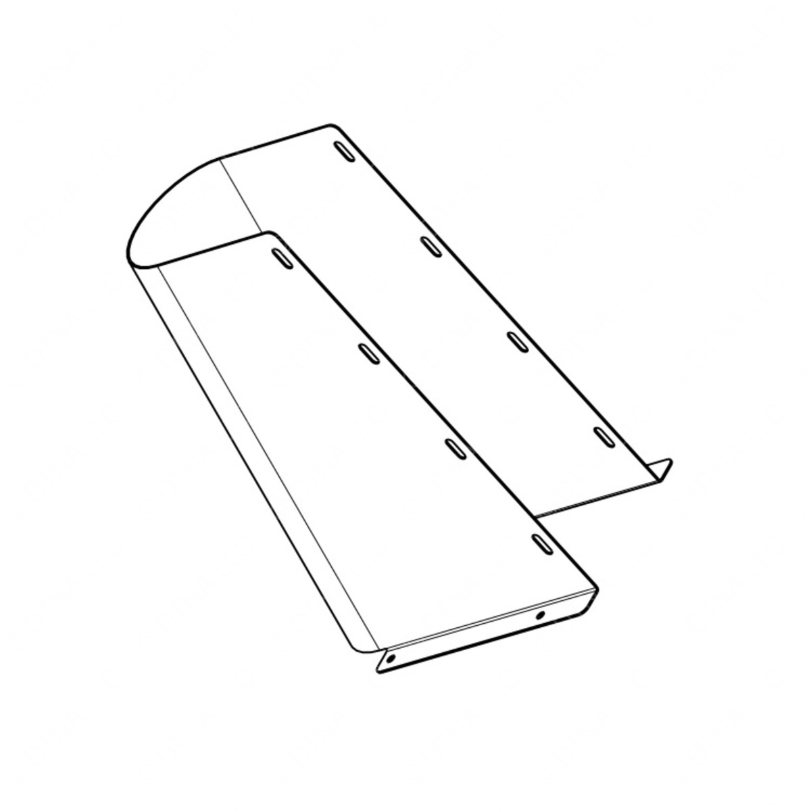 TBB 167008 COVER TRIM LWR STEERING STEEL EF