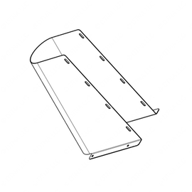 TBB 167008 COVER TRIM LWR STEERING STEEL EF