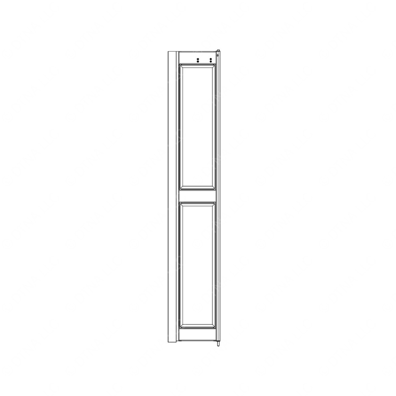 TBB 167341 DOOR LEAF WITH GLASS TEMP AFT AG2 ENT DR