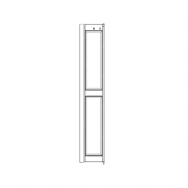 TBB 167341 DOOR LEAF WITH GLASS TEMP AFT AG2 ENT DR
