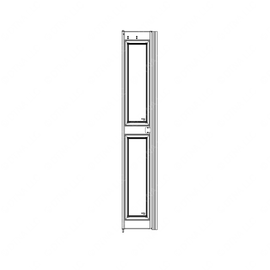 TBB 167348 DOOR LEAF W/GLASS VAND TEMP FWD AG2